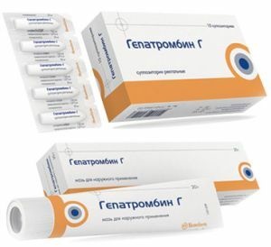 Salep dan supositoria untuk wasir Hepatrombin g: review, instruksi dan harga obat