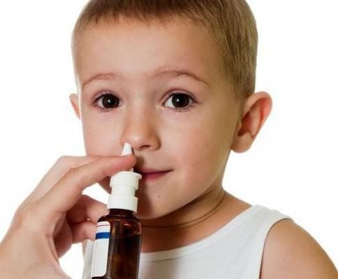 Zamašitev nosu z geniantritisom pri otrocih