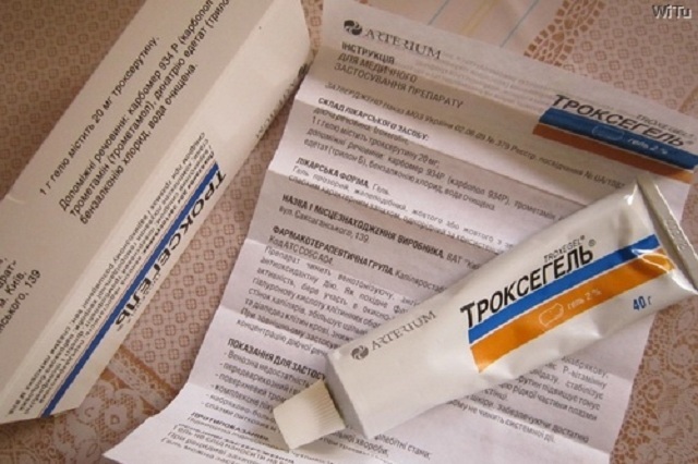 Gebruik van het medicijn Troxsegel bij aderaandoeningen: instructies en beoordelingen