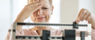 Hmotnosti během menopauzy