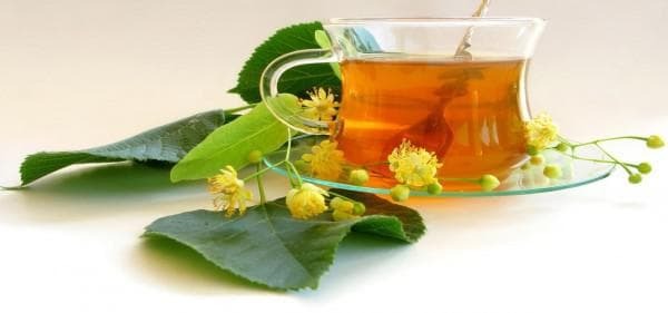 Infusion of raspberry leaves, linden flowers