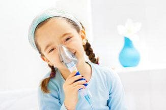 inhalación para un niño